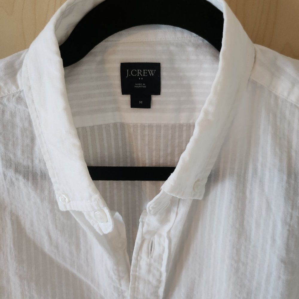 J Crew Factory - Men's Linen/Seersucker Shirts Size M (2 Different Colors)